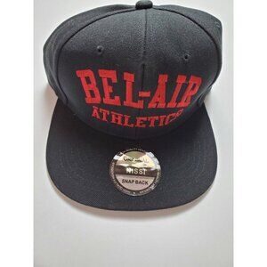 Bel-Air Athletics Snap Back Hat Black Red New Fresh Prince